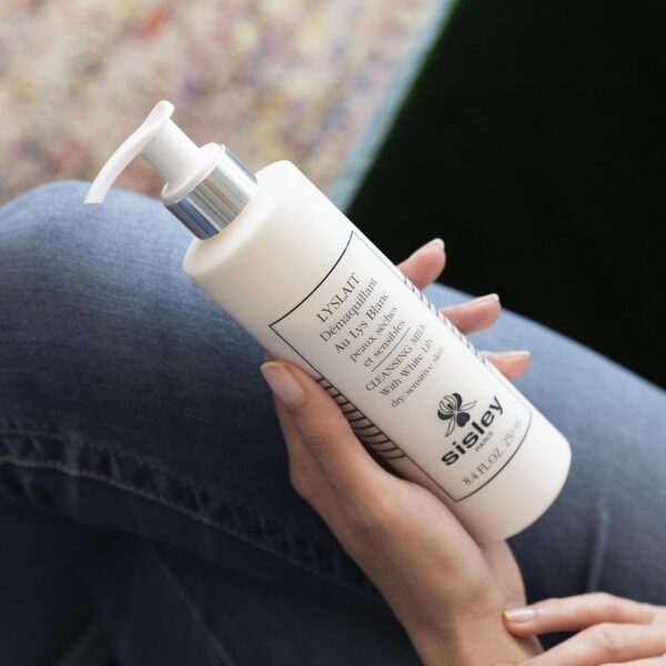 Sisley Paris Lyslait - 250 mL - Gentle Cleanser & Makeup Remover with White Lily Extract - All Skin Types