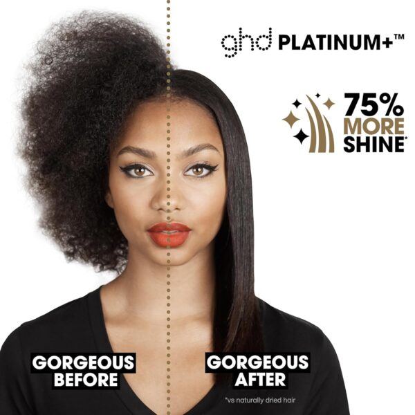 ghd Platinum+ Styler ― 1" Flat Iron Hair Straightener, Professional Ceramic Hair Styling Tool for Stronger Hair, More Shine, & More Color Protection