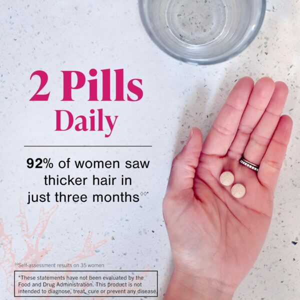Viviscal Hair Growth Supplements For Women For Thicker, Fuller Hair, Nourishes Thinning & Loss, With Proprietary Collagen Complex, 180 Tablets, 3 Month Supply