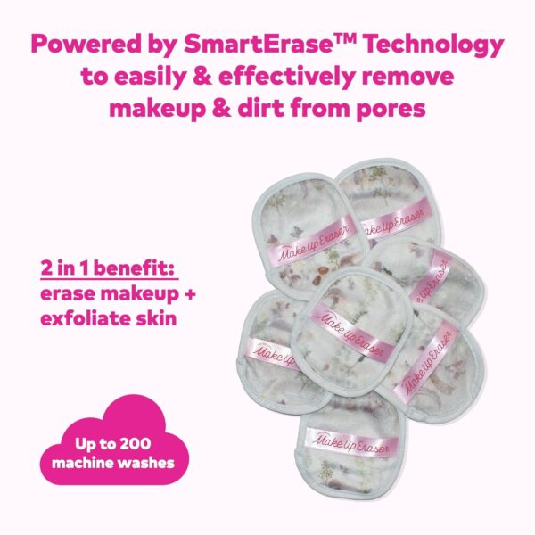 Makeup Eraser The Original, 7-Day Set, Erase All Makeup with Just Water, Including Waterproof Mascara, Eyeliner, Foundation, Lipstick, Sunscreen, and More!
