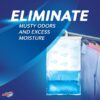 DampRid Fragrance Free Hanging Moisture Absorber, 16 oz., 3 Pack - Eliminates Musty Odors for Fresher Air, Ideal Moisture Absorbers for Closet, 14% More Moisture Absorbing Power