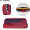 Red Sky at Night Starry Makeup Bag for Women Men Pencil Pouch Travel Small Cosmetic Bag Zippered Toiletry Bags Aesthetic Pen Bags Trendy Storage Bags Leather Coin Pouch Purse