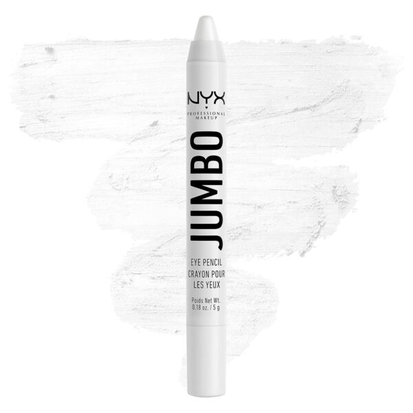 NYX PROFESSIONAL MAKEUP Jumbo Eye Pencil, Blendable Eyeshadow Stick & Eyeliner Pencil - Milk (White)