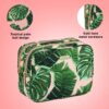 Conair Makeup Bag - Travel Toiletry Bag - Cosmetic Bag - Toiletry Bag for Women - Double Zip Organizer - Pink Palm Print