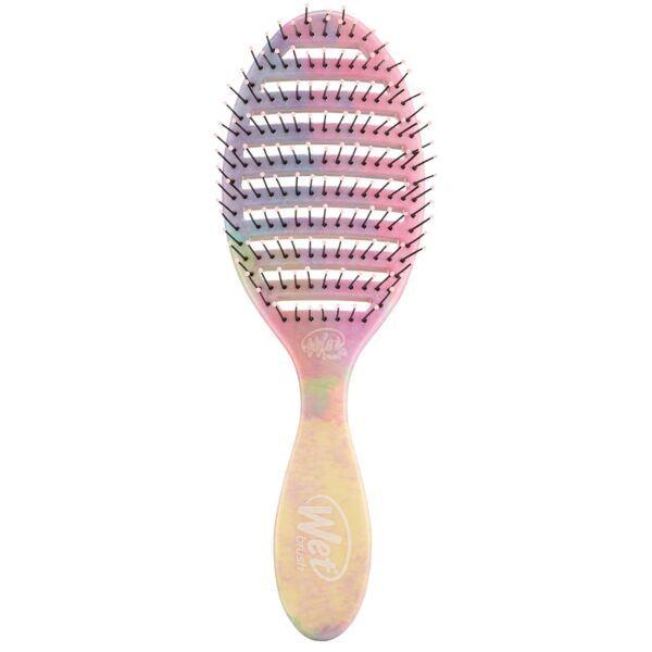 Wet Brush Speed Dry Hair Brush - Stripes (Color Wash) - Vented Design and Ultra Soft HeatFlex Bristles Are Blow Dry Safe With Ergonomic Handle Manages Tangle and Uncontrollable Hair - Pain-Free