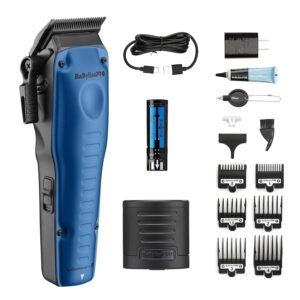 BaBylissPRO FXONE LO-PROFX Professional Cordless Clippers for Men with Interchangeable Battery