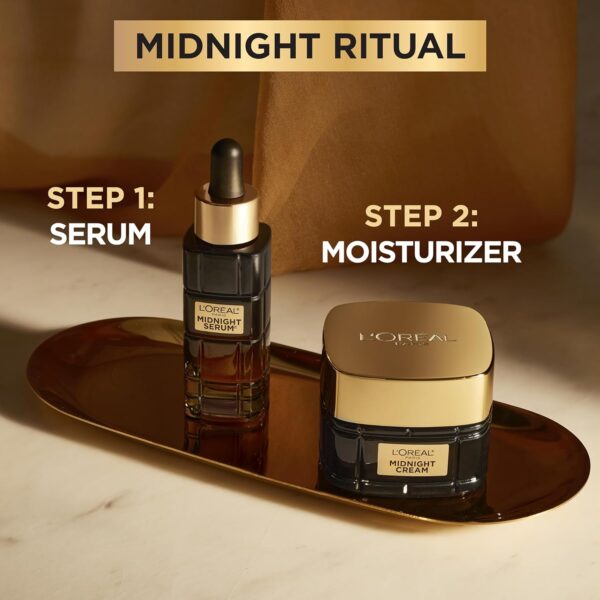 L'Oreal Paris Age Perfect Anti-Aging Midnight Cream, Reduce Wrinkles & Firm 1.7oz + Serum Sample