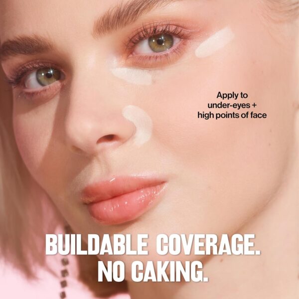 Revlon Glimmer Brightening Concealer, Liquid Under Eye Makeup, Made with Caffeine, Vitamin C, & Stevioside, 165, 0.3 fl oz