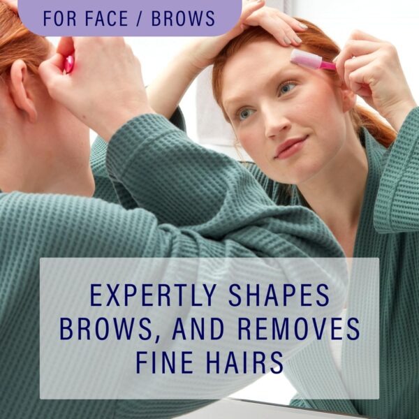 Schick Hydro Silk Touch-Up Dermaplaning Tool with Precision Cover, 3ct | Dermaplane Razor, Face Razors for Women, Peach Fuzz Remover