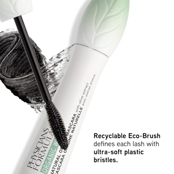 Physicians Formula Organic Mascara Formula Organic Wear All Natural Origin Mascara,Organic Makeup,Black,Dermatologist Test