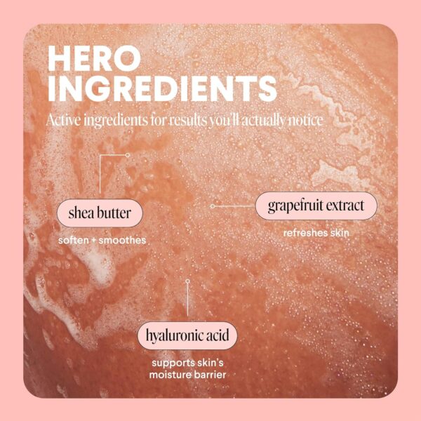 MONDAY HAIRCARE Cleanse Body Wash 30oz – For Oily to Combination Skin with Invigorating Ingredients Grapefruit Extract, Hyaluronic Acid and Coconut Oil