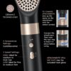 INFINITIPRO by CONAIR DigitalAIRE Multi Hair Styler, Air Styling System for Curls, Waves, Blowouts & Volume, 4 Attachments to Personalize Your Look Plus Storage Bag, Black - Amazon Exclusive