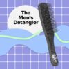 Wet Brush Detangling Hair Brush for Men, Black, Stimulates Scalp & Beard for Fuller Stronger Hair, Intelliflex Detangler Help Bristles Promote Growth & Protect from Breakage, Pain-Free
