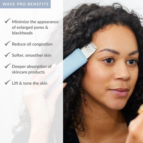 PMD Wave Pro - Professional-Grade Advanced Skin Spatula - Extract, Infuse, & Lift - SonicGlow Vibration and E-Wave Technology - Clear Pores, Blackheads, & Whiteheads