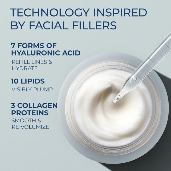 RoC Hydration+ Hyaluronic Acid Moisturizer Face Cream, Hydrating, Smoothing, Fragrance Free Formula with Collagen Proteins (1.7 Ounces) with Retinol Eye Cream Packette