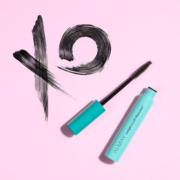 Almay Lengthening Mascara, Volume & Lift, Eye Makeup, Hypoallergenic and-Fragrance Free, 030 Black Brown, 0.24 fl oz.