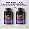 Biotin | Collagen | Keratin - Clinically Tested Supplement - Hair Growth Support, Skin & Nails - 25000 mcg Vitamins B2, B3, B6 & B7 + B1 & Hyaluronic Acid - Made in USA - Women & Men | 60 Capsules