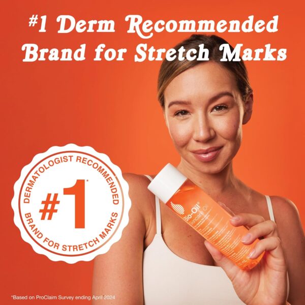 Bio-Oil Skincare Body Oil Serum for Scars and Stretch Marks, Face and Body Moisturizer with Vitamin E & A for Sensitive Dry Skin, Dermatologist Recommended, Non-Comedogenic, 4.2 Oz