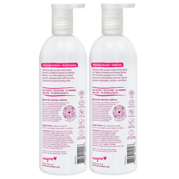 Not Your Mother's Naturals Curl Defining Shampoo and Conditioner (2 Pack) - 98% Naturally Derived Ingredients - All Hair Types - Gardenia Mango Butter