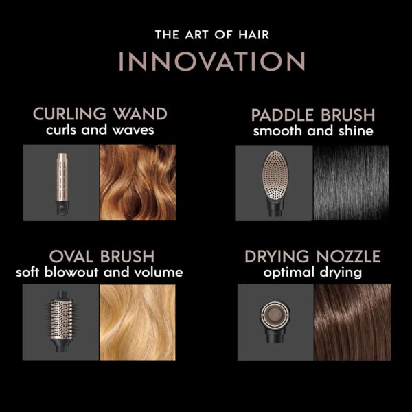 INFINITIPRO by CONAIR DigitalAIRE Multi Hair Styler, Air Styling System for Curls, Waves, Blowouts & Volume, 4 Attachments to Personalize Your Look Plus Storage Bag, Black - Amazon Exclusive