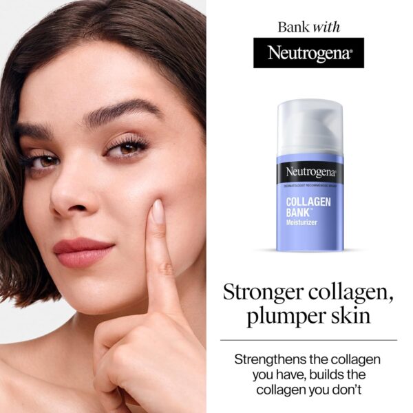 Neutrogena Collagen Bank Face Moisturizer, Daily Skin Care Anti-Aging Face & Neck Collagen Cream with Bakuchiol for Visibly Plump Skin, 2 fl. Oz & Trial Size Hydro Boost Facial Cleanser 0.5oz