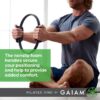 Gaiam Pilates Ring Fitness Circle - Lightweight & Durable Foam Padded Handles, Flexible Resistance Exercise Equipment for Toning Arms, Thighs/Legs & Core