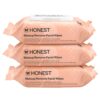 Honest Beauty Fragrance Free Cleansing Makeup Remover Facial Wipes | Plant Based, Hypoallergenic, Gentle for Sensitive Skin | 90 Count