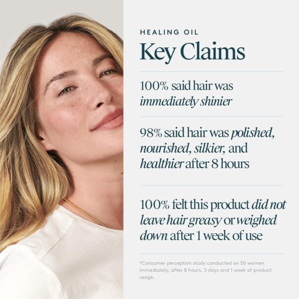 Virtue Healing Hair Oil, Hair Treatment Serum for Damaged Hair, Shake to Activate, Color Safe, 1.7 Fl Oz