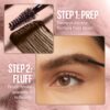 Maybelline Superfluff Volumizing Brow Mousse, All Day Tinted Brow Gel For Soft Full Brows, Black Brown, 1 Count