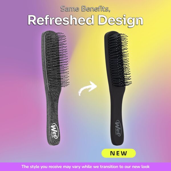 Wet Brush Detangling Hair Brush for Men, Black, Stimulates Scalp & Beard for Fuller Stronger Hair, Intelliflex Detangler Help Bristles Promote Growth & Protect from Breakage, Pain-Free