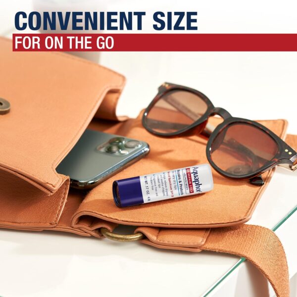 Aquaphor Lip Repair Stick (2 x 0.17 Oz) + Lip Repair and Protect Stick with Sunscreen SPF 30 (2 x 0.17 Oz), Relieves Dryness