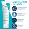 CeraVe Acne Skin Care Set, 5oz Acne Foaming Cream Cleanser + 1oz Resurfacing Retinol Serum + 2oz AM Facial Moisturizing Lotion with SPF 30 + 2oz PM Facial Moisturizing Lotion