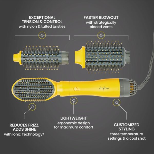 Drybar Blow-Dryer Shot Collection | Faster Blowouts with Tons of Volume and Less Frizz | Choose The Barrel Size Best for Your Hair Length and Desired Style