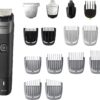Philips Norelco Multigroom Series 5000 18 Piece, Beard Face, Hair, Body and Intimate Hair Trimmer for Men - NO BLADE OIL MG5910/49
