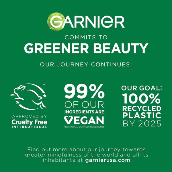 Garnier Clearly Brighter Anti-Puff Eye Roller, Dark Circles Under Eye Treatment with Caffeine and Vitamin C, 0.5 Fl Oz (15mL), 1 Count (Packaging May Vary)