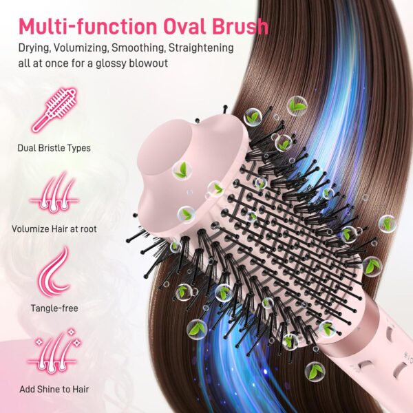 Dual Voltage 5 in 1 Hair Air Styler - Air Wrap Curler with High-Speed Hair Dryer, Straightening & Blow Dryer Brush for Multiple Styling, No Heat Damage Multi-Styler with Travel Case Global Edition