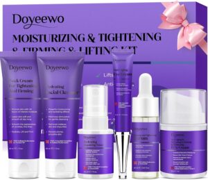 Skin Care Set,Professional Tighten Lift Firm Skincare for Women Teens Teenage Girl,Hydrate Anti-Aging Facial Skin Care Routine Kit,Travel Skincare Gift Set,Wife Mom Womens Gifts for Christmas Birthday