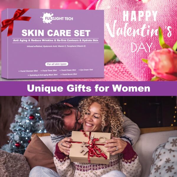 Skin Care Set,Gentle Anti-aging Skin Care Kit,Hydrate,Moisturize Skin,Facial Skin Care Routine Kit Women Teen Girls Skincare Gift Set,Wife Mom Women Gifts for Valentines,Christmas,Birthday Gifts Her