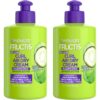 Garnier Fructis Curl Nourish Air Dry Cream, Sulfate Free Defining Butter Leave-in Conditioner, 10.2 Fl Oz, 2 Count (Packaging May Vary)