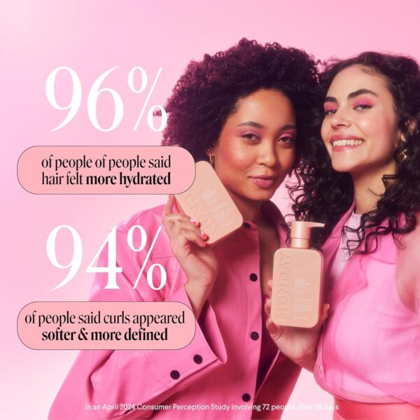 MONDAY HAIRCARE CURL DEFINE Conditioner with Peptides, Coconut Oil & Shea Butter for Curls of All Types 354 mL