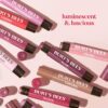 Burt's Bees Lip Shimmer Pink Collection, Mothers Day Gifts, Tinted Lip Balm Stick, Moisturizing for All Day Hydration with Natural Glowy Pigmented Finish & Buildable Color, 3 Tubes x 0.09 Oz