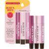 Burt's Bees Lip Shimmer Pink Collection, Mothers Day Gifts, Tinted Lip Balm Stick, Moisturizing for All Day Hydration with Natural Glowy Pigmented Finish & Buildable Color, 3 Tubes x 0.09 Oz