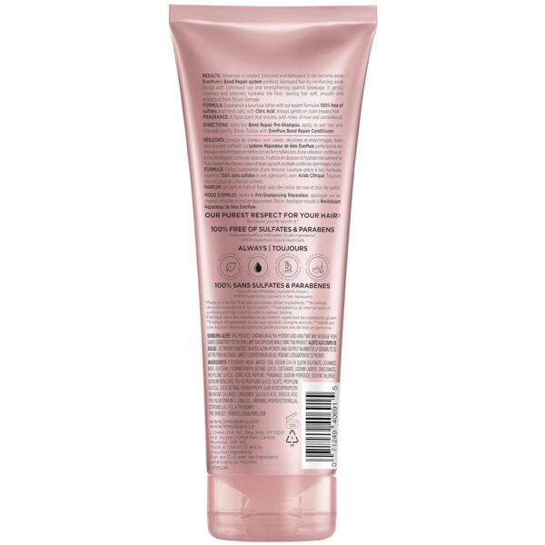 L'Oreal Paris Bonding Shampoo for Color Treated Hair, Strengthens and Repairs Weak Hair Bonds, Sulfate Free & Vegan Hair Care, EverPure, 6.8 Fl Oz