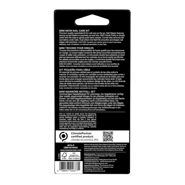 Tweezerman Mini Neon Nail Care Kit