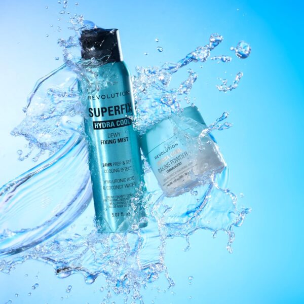 Revolution, Hydra Cool Cooling Loose Baking Powder, Makeup Setting Powder for Hydrating Skin, Enriched with Hyaluronic Acid, Vegan & Cruelty-Free, 1.05 oz