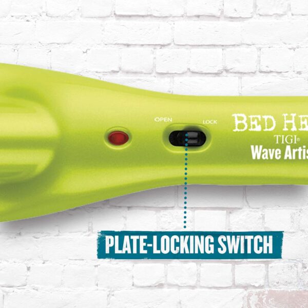 Bed Head Wave Artist Deep Waver | Combat Frizz, Get Long Lasting Results, & Add Massive Shine for Beachy Waves | With Tourmaline Ceramic Technology (Green)