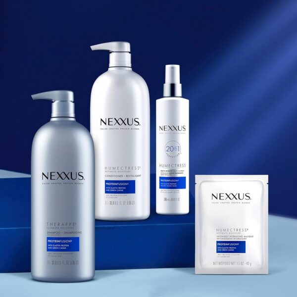 Nexxus Humectress Moisturizing Conditioner Ultimate Moisture for Dry Hair Moisturizing ProteinFusion with Elastin Protein and Green Caviar 33.8 oz