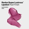 Revlon Super Lustrous Lipstick, Creamy Formula For Soft, Fuller-Looking Lips, Moisturized Feel, Iced Amethyst (625), 0.15 oz