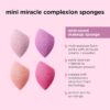 Real Techniques Mini Miracle Complexion Sponge 4 Pack, Small Makeup Blending Sponges, For Foundation & Concealer, Mini Size for Under Eyes & Touch-Ups, Travel Friendly, Natural Makeup, Latex-Free
