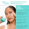 Real Techniques Real Clean Face Erase Makeup Removing Balm, Hydrating Makeup Cleansing Balm, Remove Stubborn Makeup, Hyaluronic Acid Moisturizes & Vitamin A Helps Exfoliate, 2 fl. oz Jar